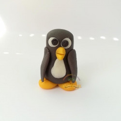 Kuchenfigur Pinguin 30 g aus Kokosmasse