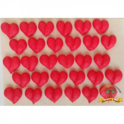 Zuckerde Dekoration Herzchen 30 Stück