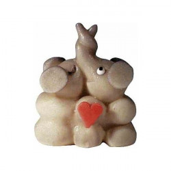 Marzipanfigur Elefantenpaar 6x4,5 cm, 40 g