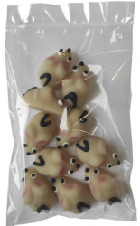 Marzipanfigurchen Mäuschen klein 10 Stück 1,5x3 cm, 43 g