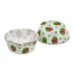 Konditorei Cupcake Marienkäfer 50x30mm 40Stk