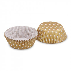 Konditorei Cupcake Sterne 50x30mm 40Stk