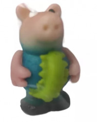 Marzipanfigur, blaues Schweinchen, 50 g