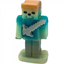 Marzipanfigur Minecraft Alex 8x4 cm, 46 g
