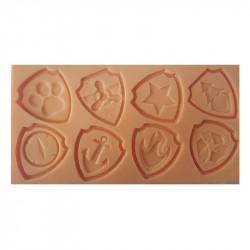 Silikonform Paw Patrol Abzeichen