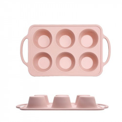 Silikon-Muffinform mit festem Rand GRÜN 32,5 x 18 cm