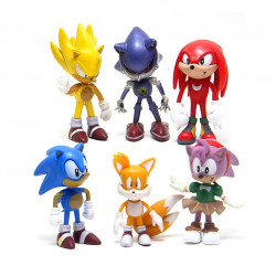 Figuren für Torte 6 Stück Igel Sonic 6 cm
