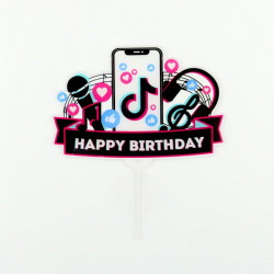 Zäichen an Kuchen Kunststoff TikTok