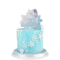 Tortenaufleger Plastik Gefroren