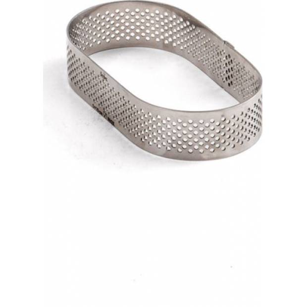 Ovale mikroperforierte Form 10x6x2cm