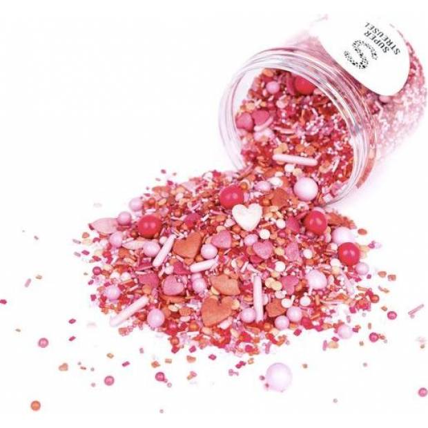 Zuckerdekoration 90g rot rosa Valentinsgruß