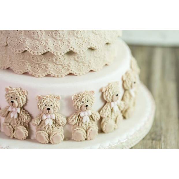 Silikonform-Teddybär