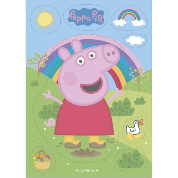 Essbares Papier 20cm peppa pig 14,8x21 cm