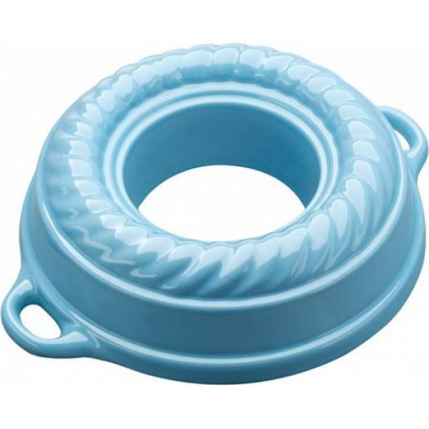 Littinierte Emaille-Backform Kranz GOURMETINA - Hemdblau