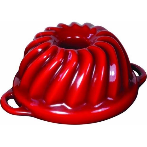 Gusseisen-Emaille-Backform Sofie bábovka GOURMETINA - Schattenrot