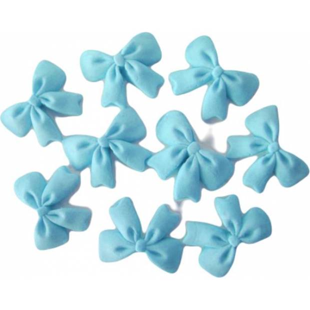 Zuckerguss für Torten Schleifen blau 9 Stücke
