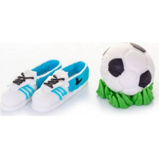 Zucker-Fußball-Figur mit Ball