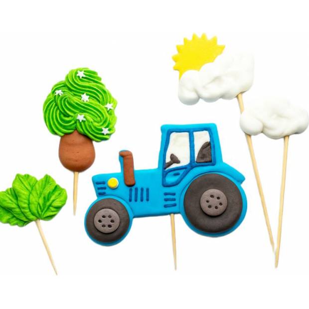 Zuckerfigur Traktor Tortendekoration zum Einstecken