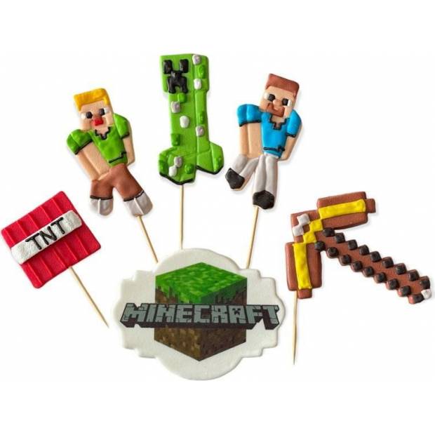 Zuckerfigur Spieß fürs Kuchen Minecraft