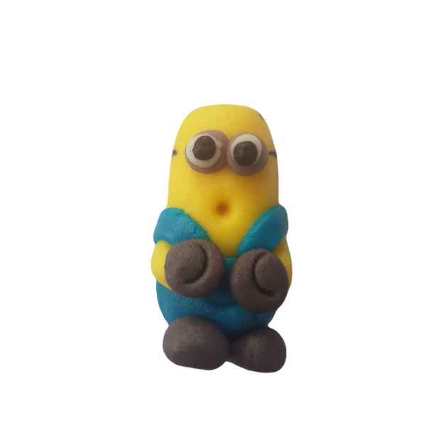 Muffinfigur Minion 5 cm aus Kokosmasse
