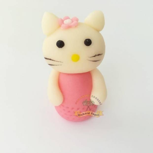 Figur auf Kuchen HELLO KITTY 5 cm aus Kokoshalt (Kokosmasse)