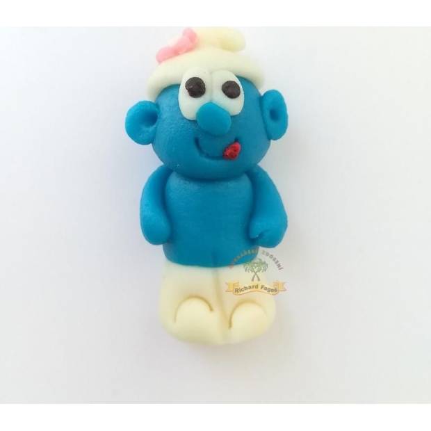 Tortenfigur Schlumpf 30 g aus Kokosmasse