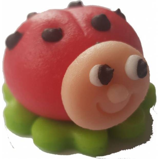 Tortenkekschen Biene mit rosa Kopf 30 g aus Kokoshäutchen