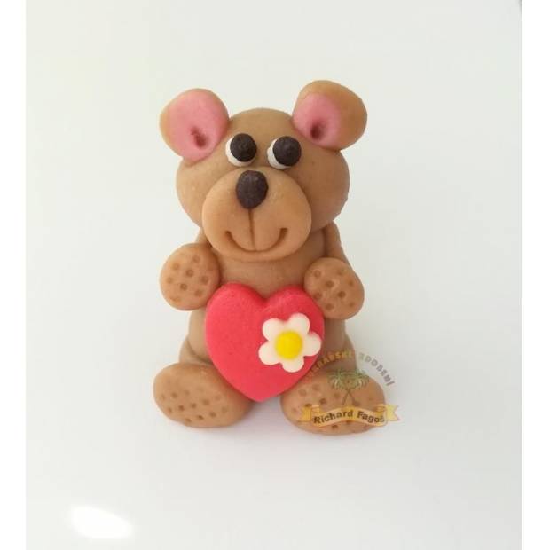 Figur zum Kuchen Bärchen 5 cm aus Kokoshalt