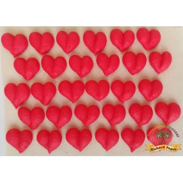 Zuckerde Dekoration Herzchen 30 Stück