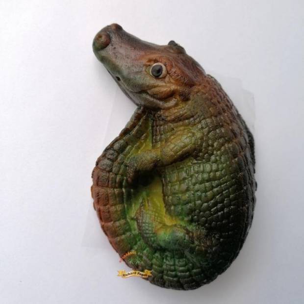 Tortenfigur Krokodil 12 cm aus Kokosmasse