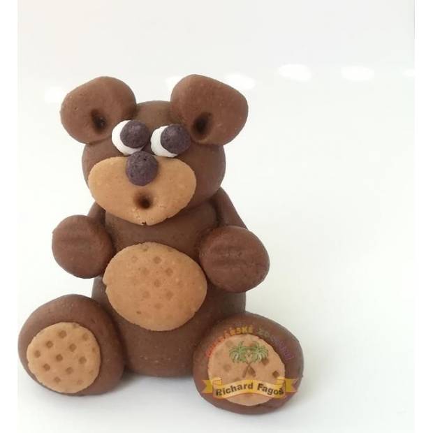 Figur auf der Torte Bär braun 5 cm aus Kokosmasse