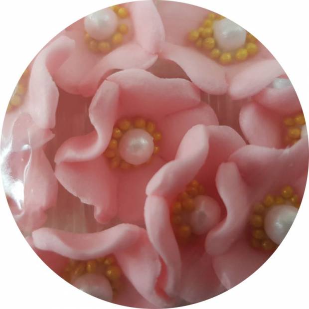 Zuckerkreise rosa 10 ks