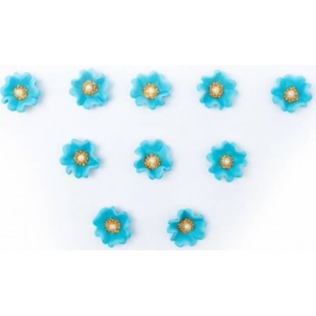 Zuckerblumen blau 10Stk