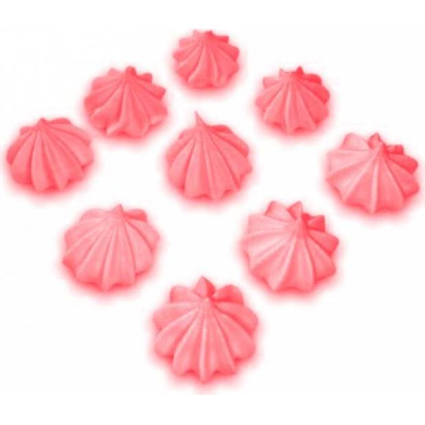 Zuckerguss-Makronen 9 Stück Rot