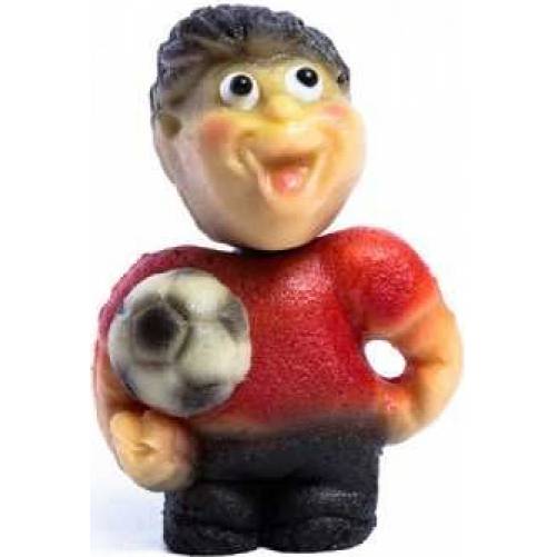 Marzipan-Figur Fußballspieler, rotes Trikot 8x5 cm 70 g