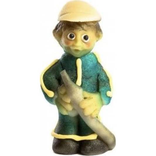 Marzipanfigur Feuerwehrmann 9,5 x 4,5 cm, 60 g