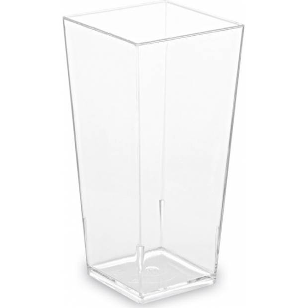 Fingerfood-Becher PS quadratisch klar 40x40x82mm 85ml - 40St.