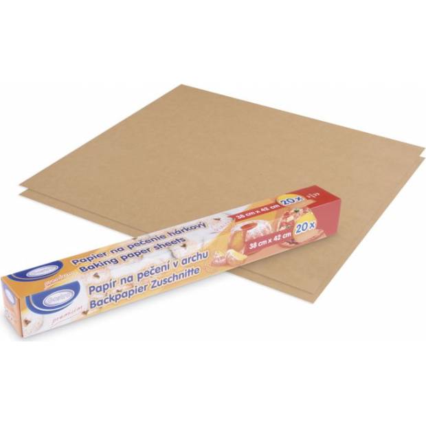 Backpapier im Bogen braun 38 x 42 cm 20 Stück