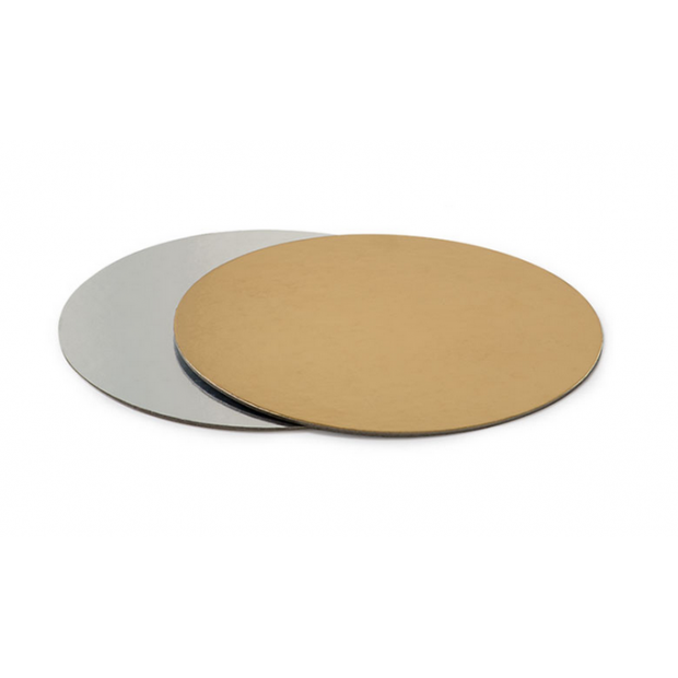 Tortenuntersetzer silber gold 20cm 1mm