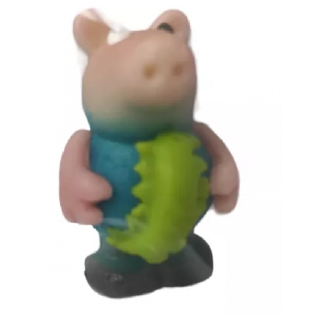 Marzipanfigur, blaues Schweinchen, 50 g