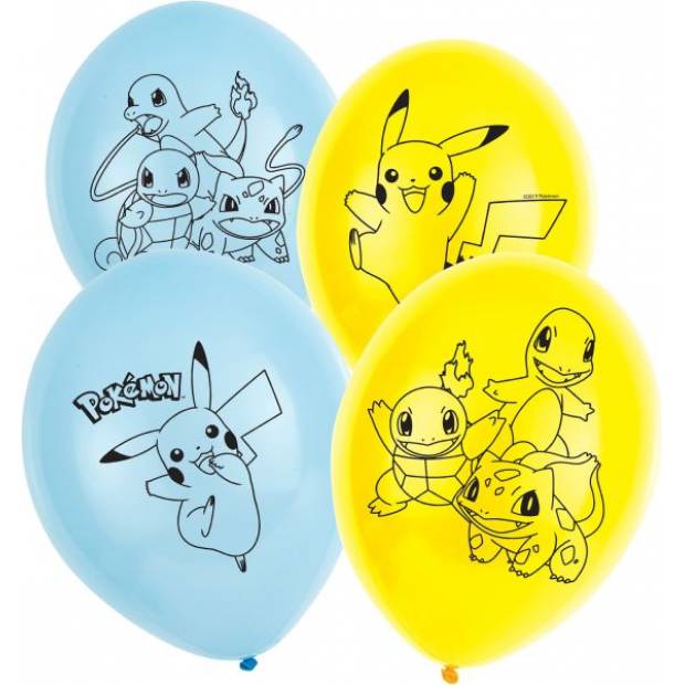 Latex-Ballon Pokemon, 6 Stück