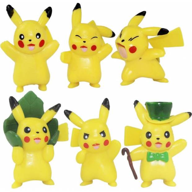 Pokémon Kuchenfiguren 6St. Pikachu 4cm