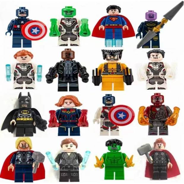 Figuren für die Torte 16 Stück Superhelden 4 cm