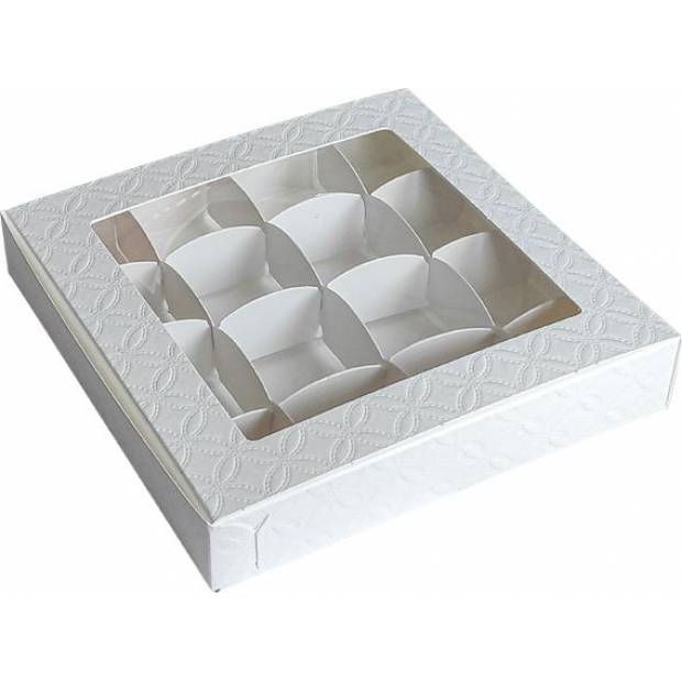 Box+Gitter 3cm h.3cm mit Schauglas16x16cm, 10Stück