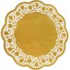 Dekorative Spitze rund gold 30cm 4 Stück