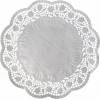 Dekorative Spitze rund weiß 24cm 100 Stück