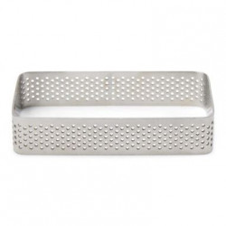Perforierte Form Rechteck für Tartes 10x6 cm