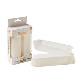 Pappbecher für Eclair 135x33x28mm weiß 60St.