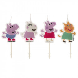Tortenkerzen Pepa Pig 4St.