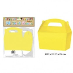 Weihnachtsdosenbox - gelb 12 x 12,5 x 6 cm